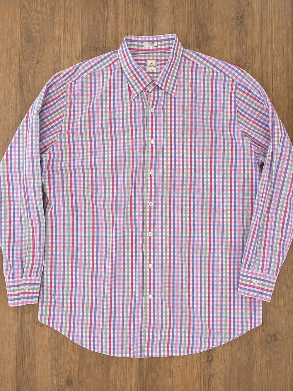 Peter Millar • Colorful Pastel Checkered Men's Shirt • Size XL • EUC